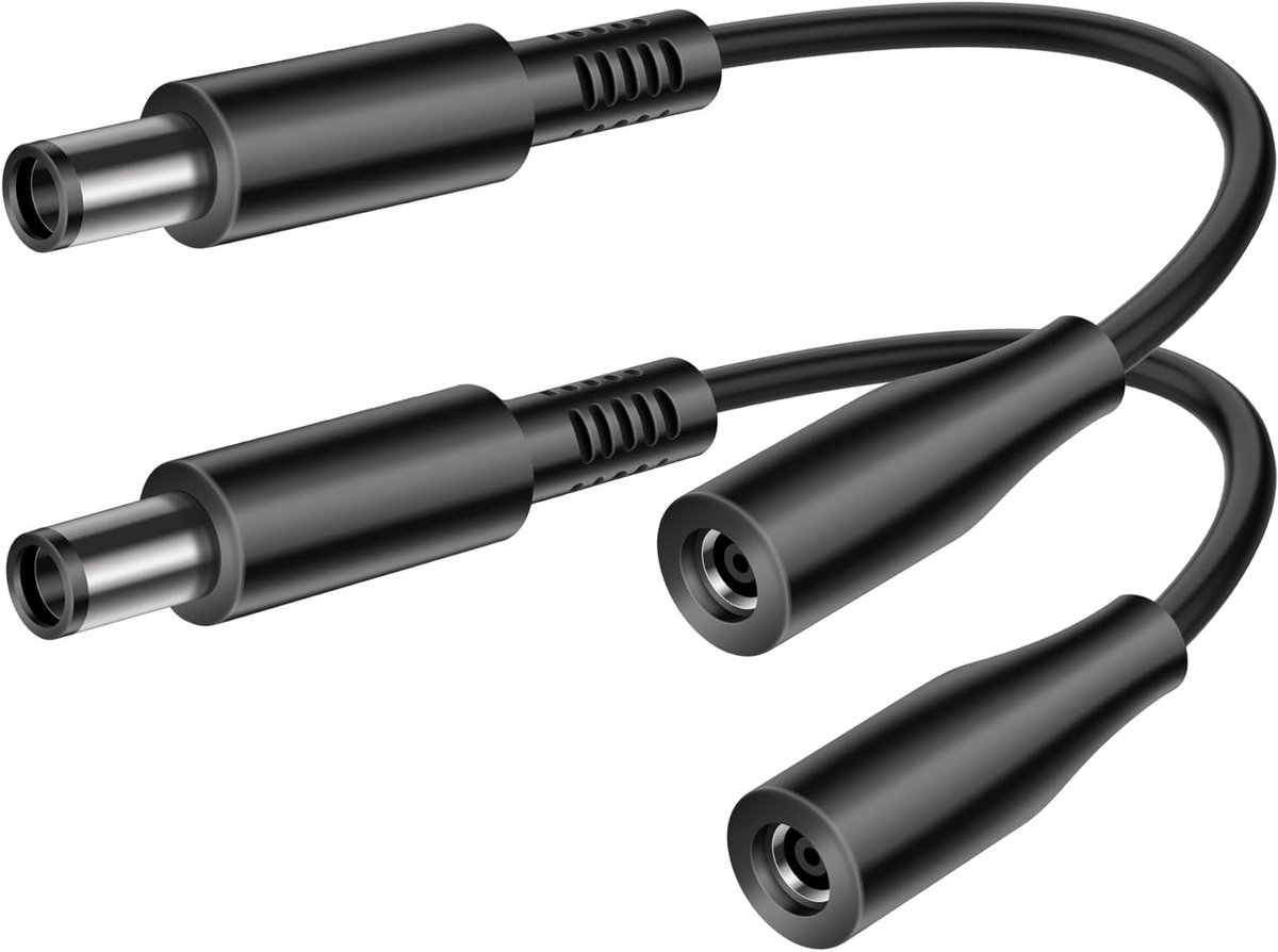 DC Power Dongle Oplaadadapter 7.4mm naar 4.5mm - 2 Stuks voor Laptop en Elektronica