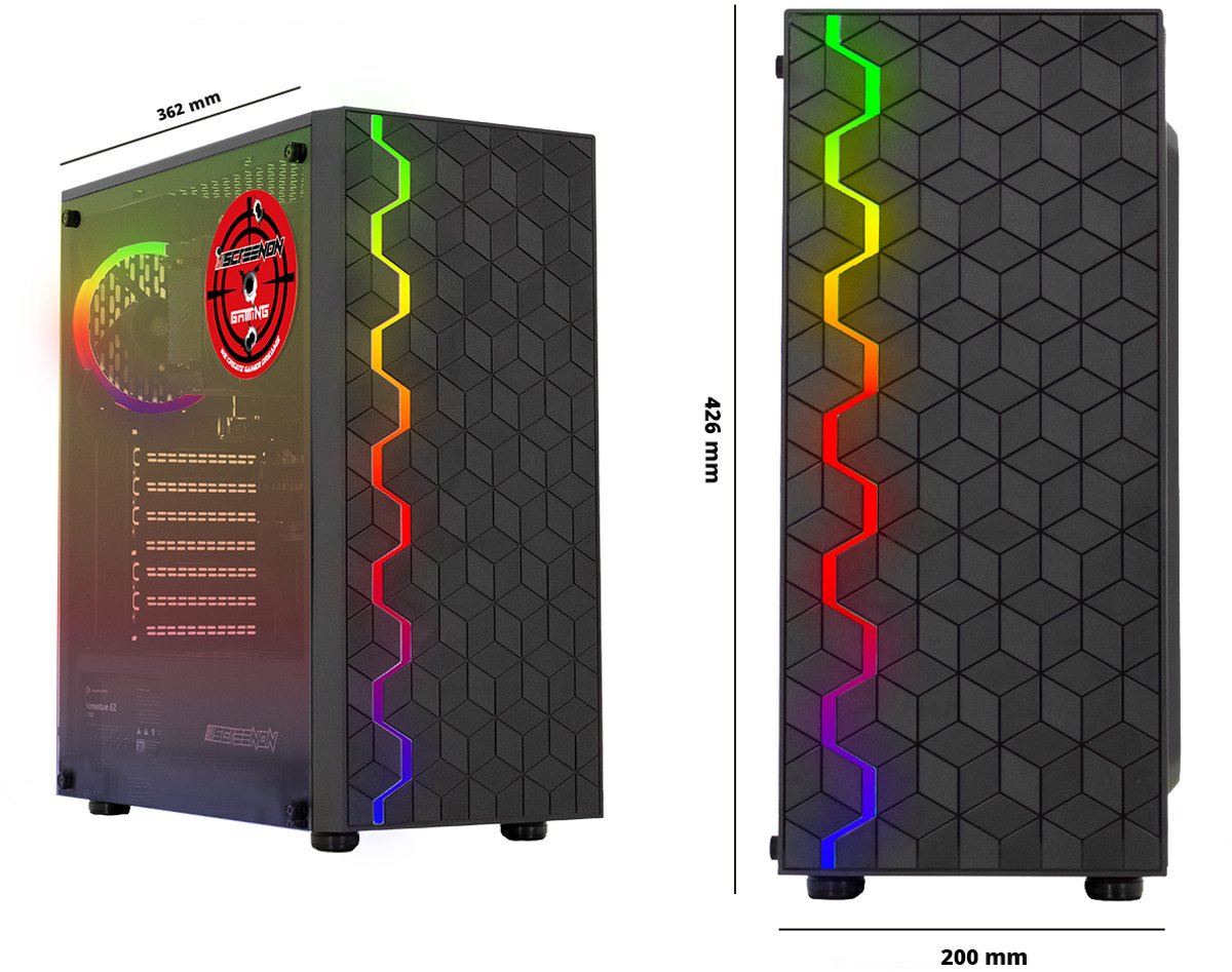 ScreenON - Game PC - Ryzen 3 - 240GB M.2 SSD - AMD Radeon RX - afbeelding 2