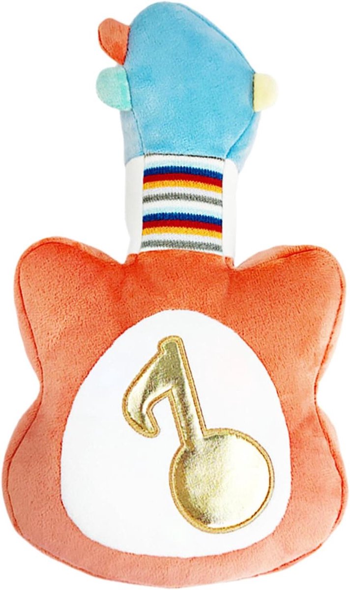 Muziek Pluche Dier - Interactieve Pop - Baby Ontspanning - 16 Melodieën - 35 cm - Gitaar