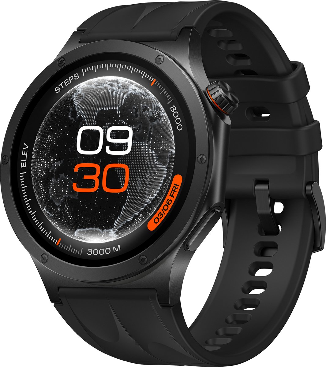 OPPO Watch X3 3,81 cm (1.5") AMOLED 47 mm Digitaal 466 x 466 Pixels Touchscreen Zwart Wifi GPS