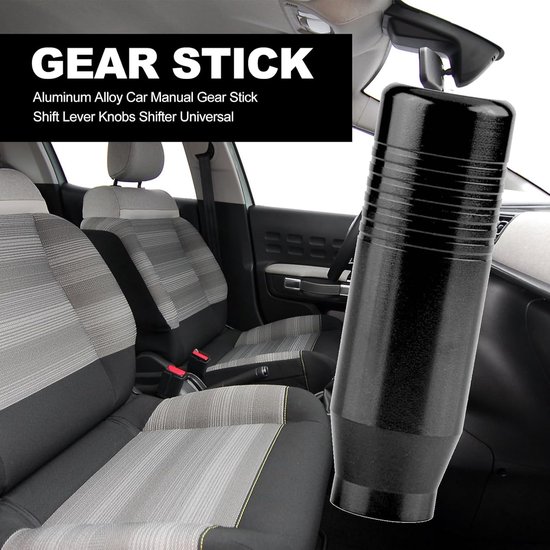Schakelknop Auto - Pookknop Hendel - Verbeter Rijcomfort - Universele Pasvorm - 85mm Projectie - Zwart — afbeelding 4