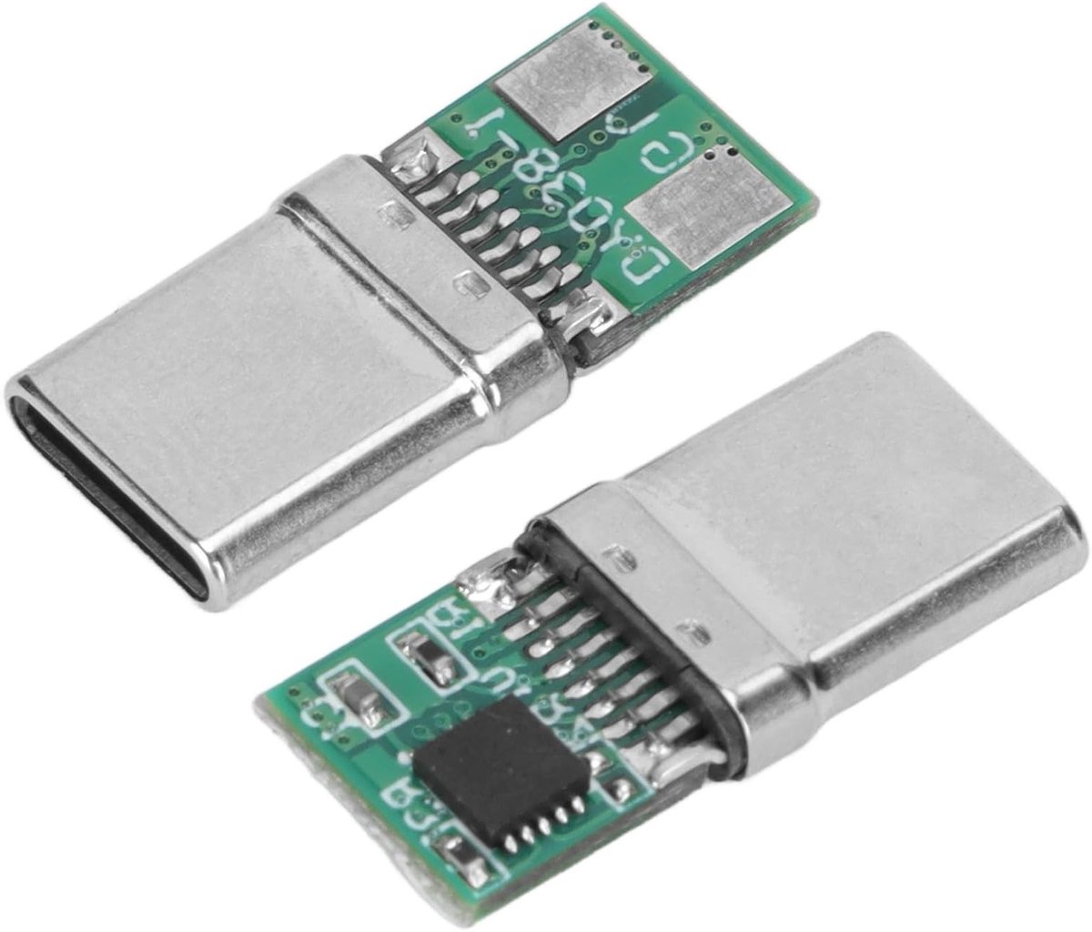20V 8Pin USB Type C Breakout Board - 3A USB C Male Adapter voor Tablet en Laptop, Type C Male Plug en Socket Connector