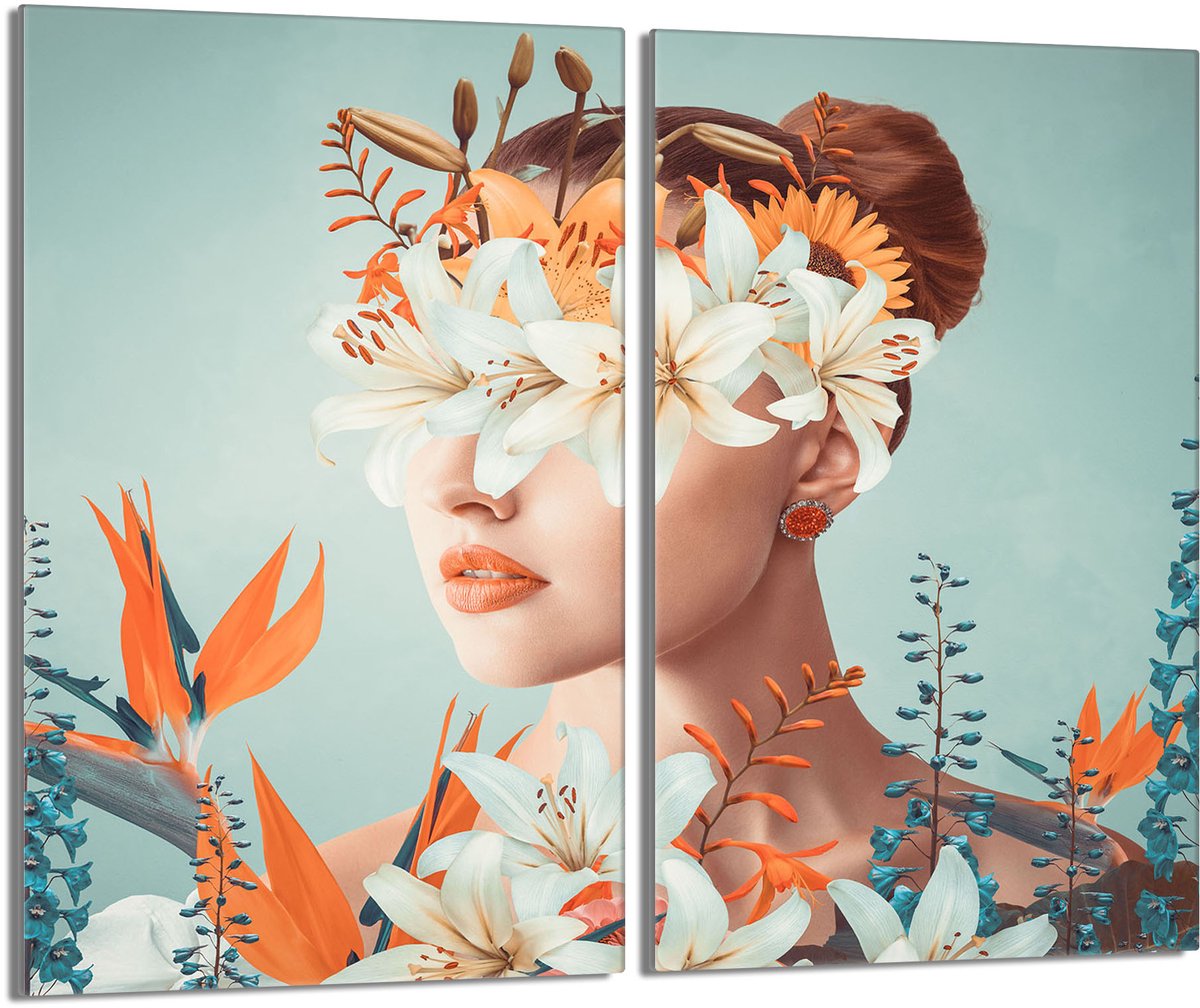 TMK ArtDeko - Snijplank - Glas - 30x52 cm - Vrouw