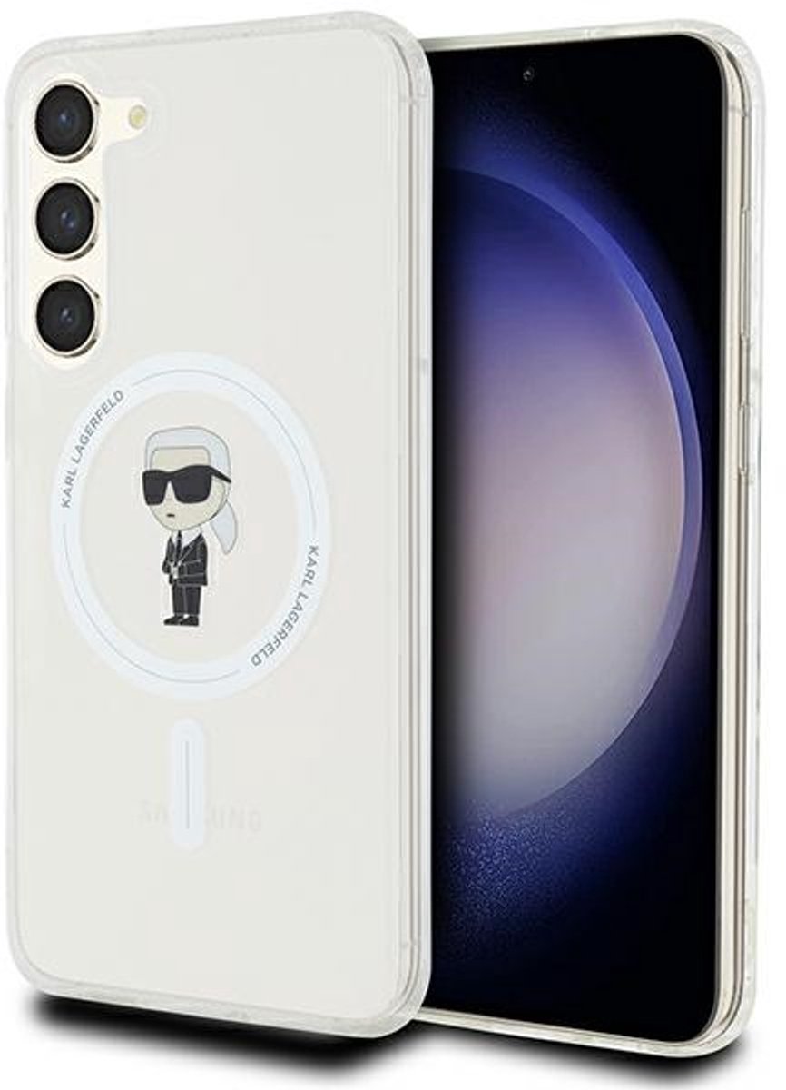 Karl - Lagerfeld - IML Ikonik MagSafe hoesje voor Samsung Galaxy S24+ - transparant
