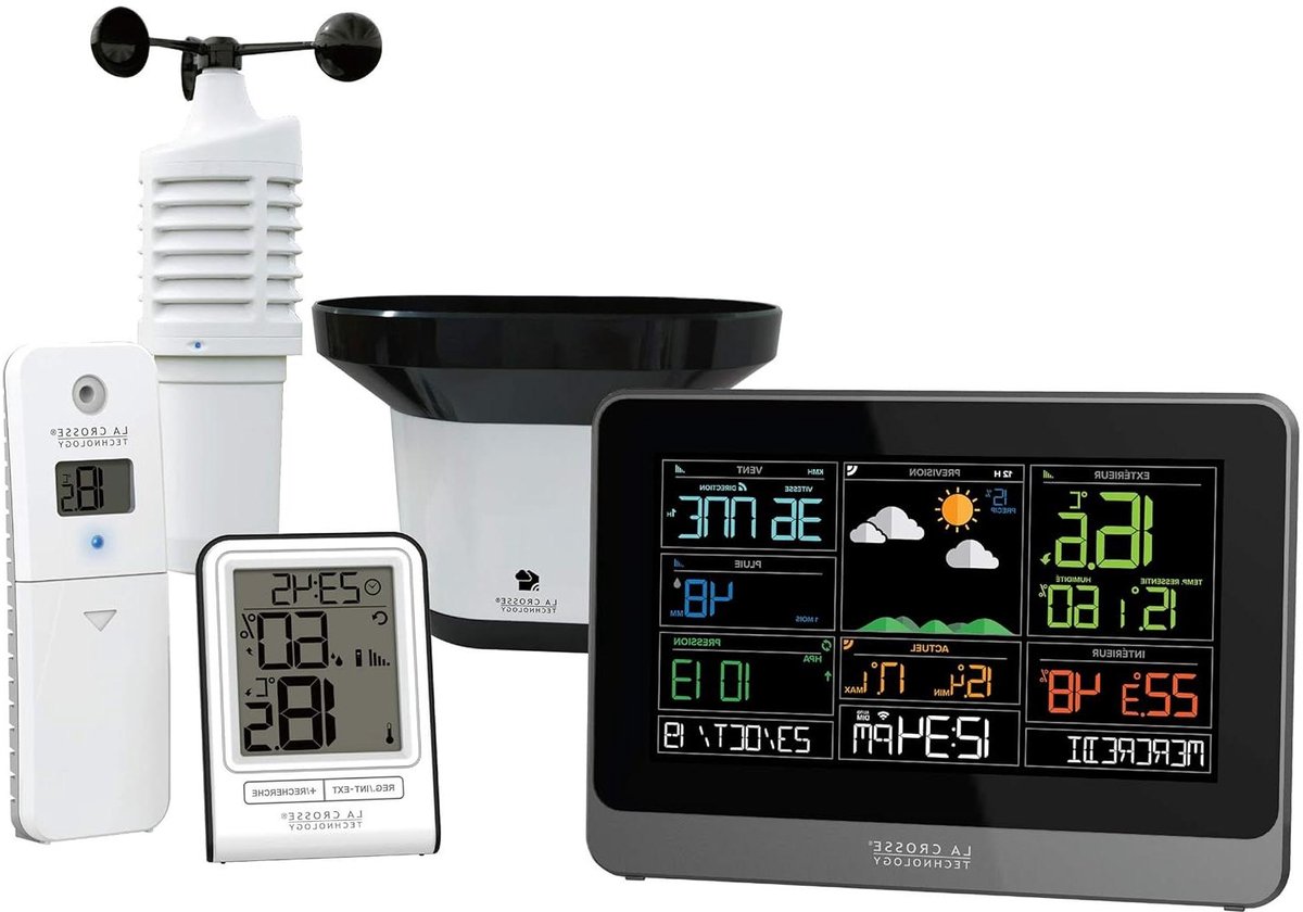 Weerstation met Wifi - Weercomputer Binnen Buiten - Weersvoorspelling Thuis - Dubbel Display - N.v.t. - Wit