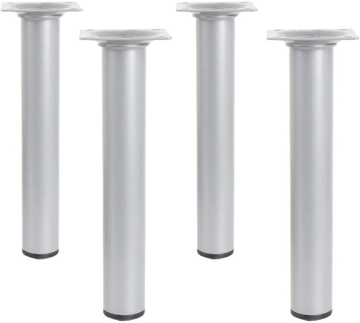 Meubelpoten Set - Tafelpoten Onderstel - Meubels Vernieuwen - Stalen Constructie - 30x100 mm - Zwart