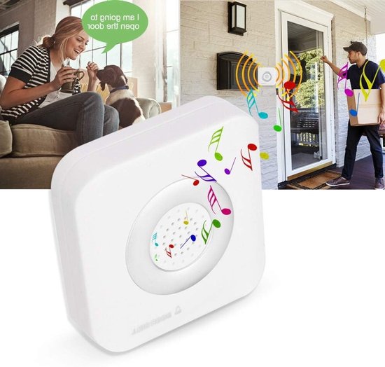 Bedrade deurbelalarm 12V voor toegangscontrolesysteem - thuiskantoor - Dingdong Musical . — afbeelding 3