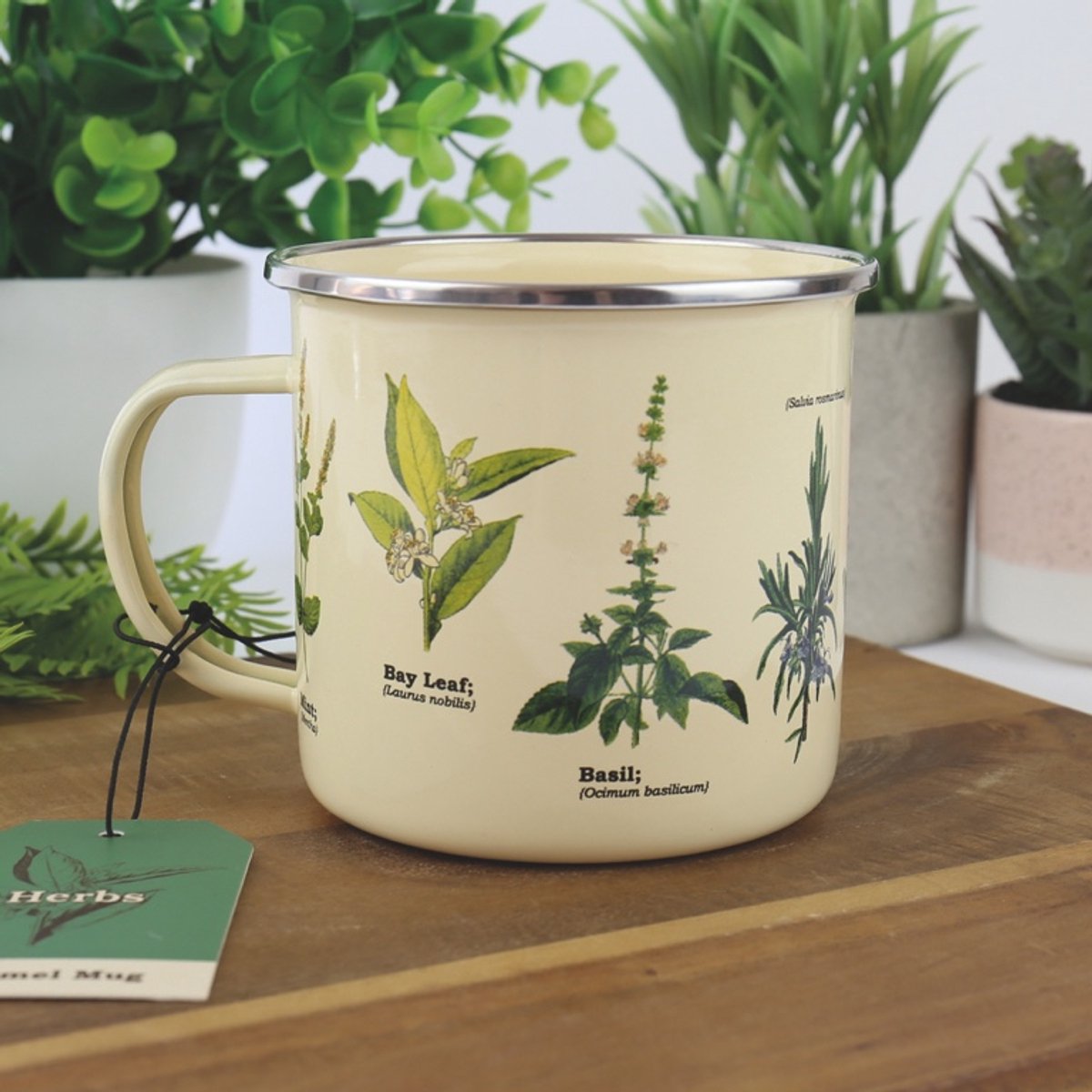 Emaille Mok Met Kruiden van Gift Republic