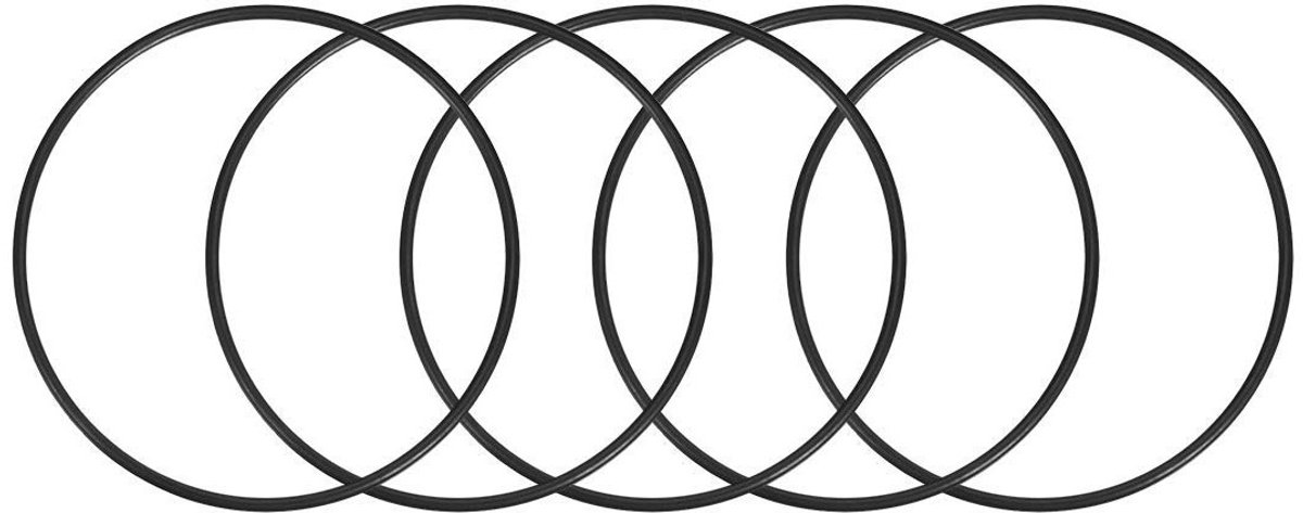 5 Stuks Nitril Rubber O-Ringen, 200mm Buitendiameter, 194mm Binnendiameter, 3.1mm Breedte - Ideaal voor Afdichting, Sanitair en Auto Toepassingen
