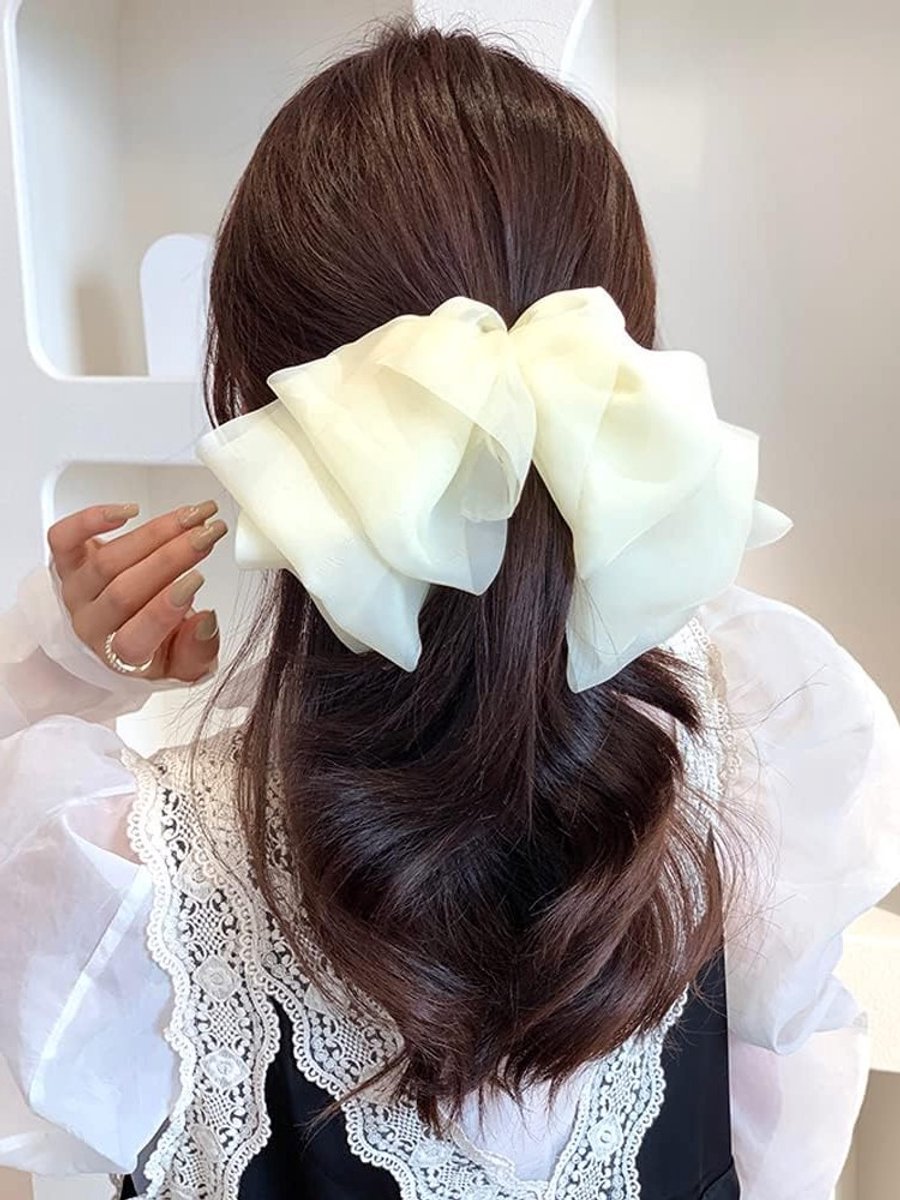 Haarstrikken groot formaat in chiffon en tule voor dames, meisjes en vrouwen