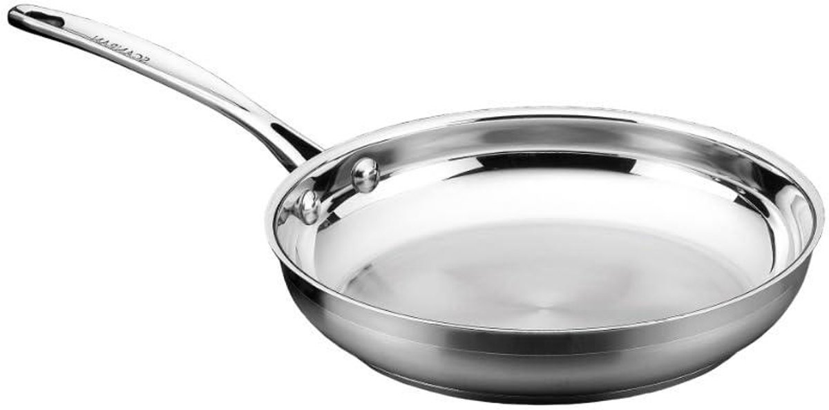Koekenpan - Koop pan - Lekker koken - Energiezuinig - 24 cm - Zilver
