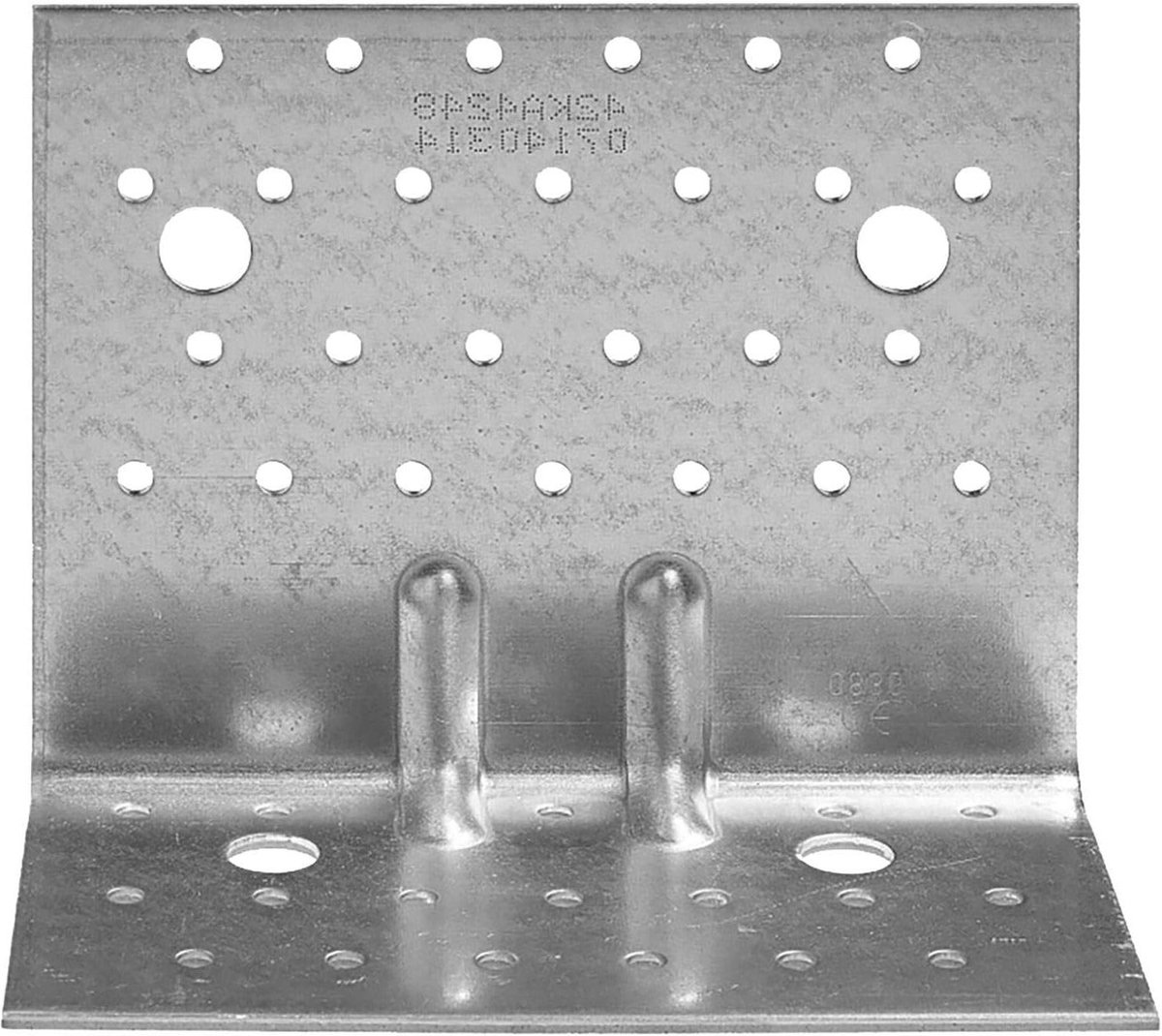Versterkte Hoeksteun - Versteviging Hoek - Houtverbindingen Maken - Groothoek Ontwerp - 150/121/79 mm - Zilver