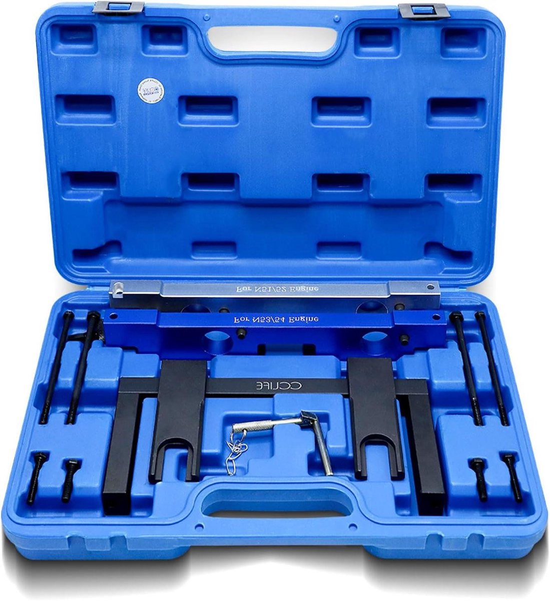 Nokkenas Instelgereedschap - Distributiegereedschap Motor - Motorreparatie - Precise Timing Setting - 355 x 32 x 12 cm - Zwart