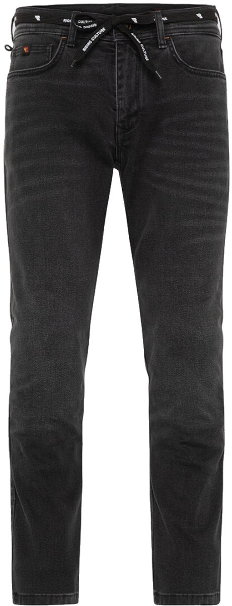 Riding Culture Tapered Slim Black Motorfiets Jeans