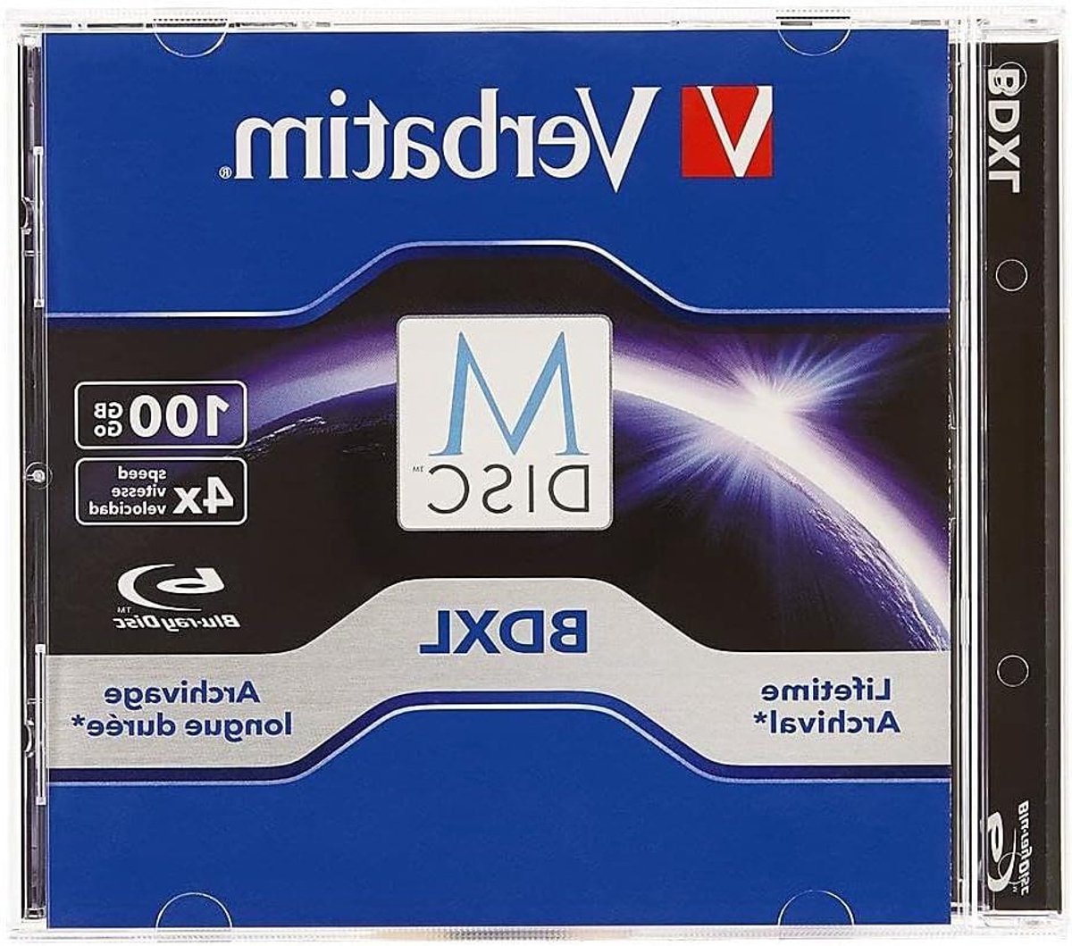 Blu-ray BD-R XL - Archiefschijf Opslagmedium - Digitale Archivering - Graveerbaar Archief - 100 GB - Blauw