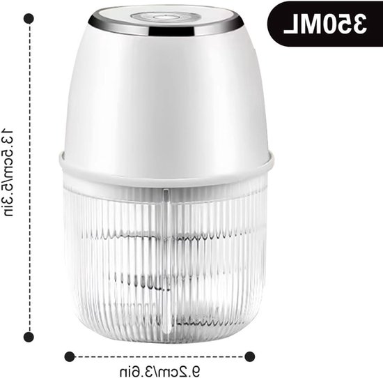 Draagbare Mini Hakker voor Vlees, Babyvoeding, Fruit en Groenten met RVS Mesjes - Ideaal voor Kamperen en Keukengebruik — afbeelding 5