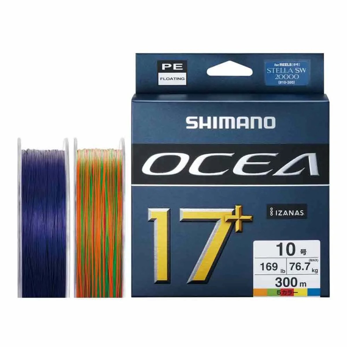 Shimano Fishing Ocea 17 Plus Gevlochten Vislijn 300 M Transparant 105 Lbs