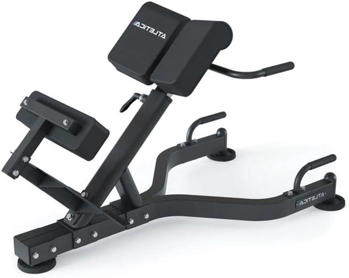 Hyperextensie Bank - Rugtrainer - Rugspieren Trainen - Verstelbaar tot 200 kg - 35 kg - Matzwart