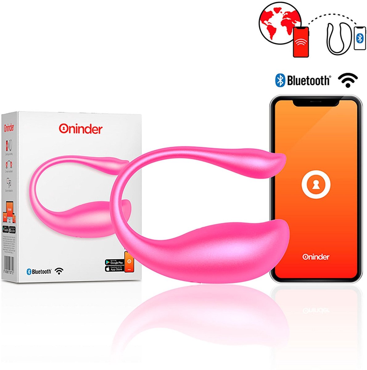 ONINDER | Oninder Vibrating Egg Pink - Free App