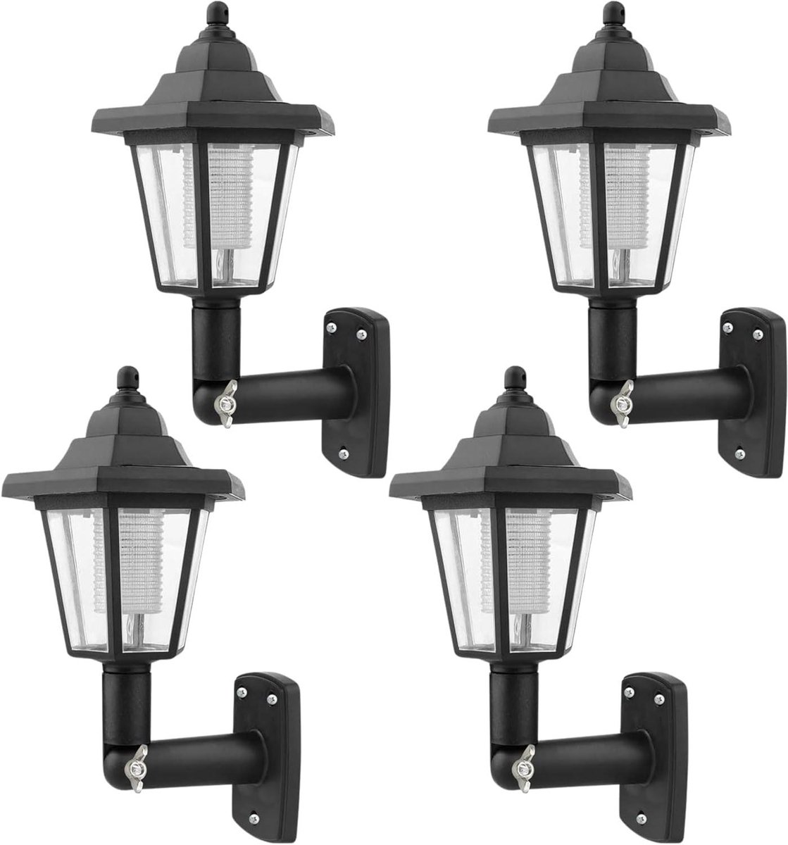 Buitenwandlampen op zonne-energie - Zonnelampen tuin - Buitenverlichting - Victoriaanse st