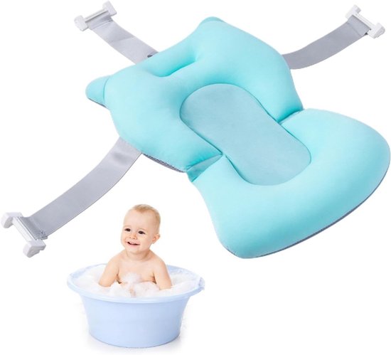 Baby Badondersteuning - Baby Zitje - Veilig Baden - Verstelbaar Ontwerp - 43 x 28 x 22 cm - Blauw — afbeelding 5