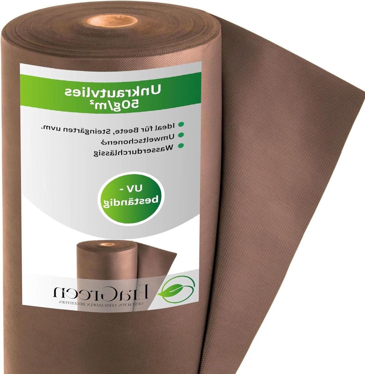 Onkruiddoek - Worteldoek Tuinvlies - Onkruid Vrij Houden - UV-gestabiliseerd Waterdoorlatend - 16m x 30m - Bruin