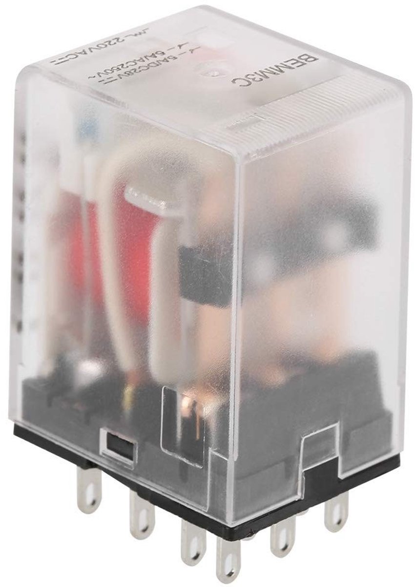 aladdien - Elektromagnetisch relais - 5A - Betrouwbaar contact - AC220V - Indicatorlicht - Perfect voor industriële toepassingen - 11-pins