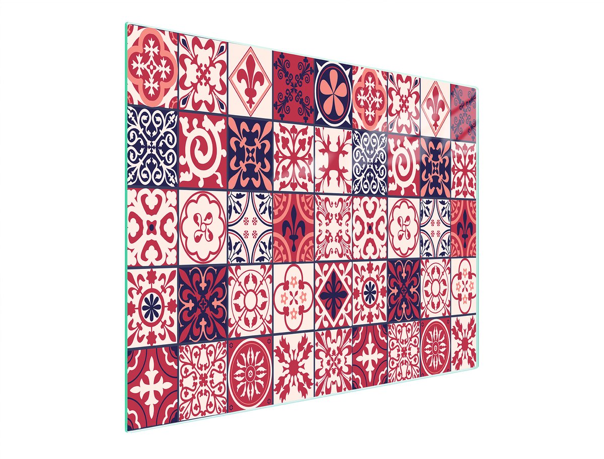 TMK ArtDeko - Snijplank - Mozaïekpatroon - 52x30 cm - Glas