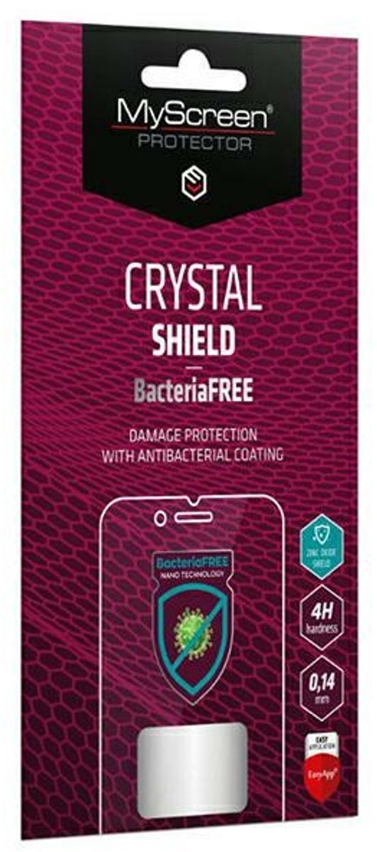 MyScreen Protector Crystal BacteriaFree - Screenprotector - Samsung Galaxy A56 - Transparant - Hoge Hygiëne
