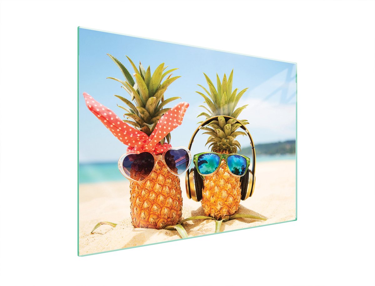 TMK ArtDeko Serie - Snijplank - Ananas - Glas - 70x52 cm