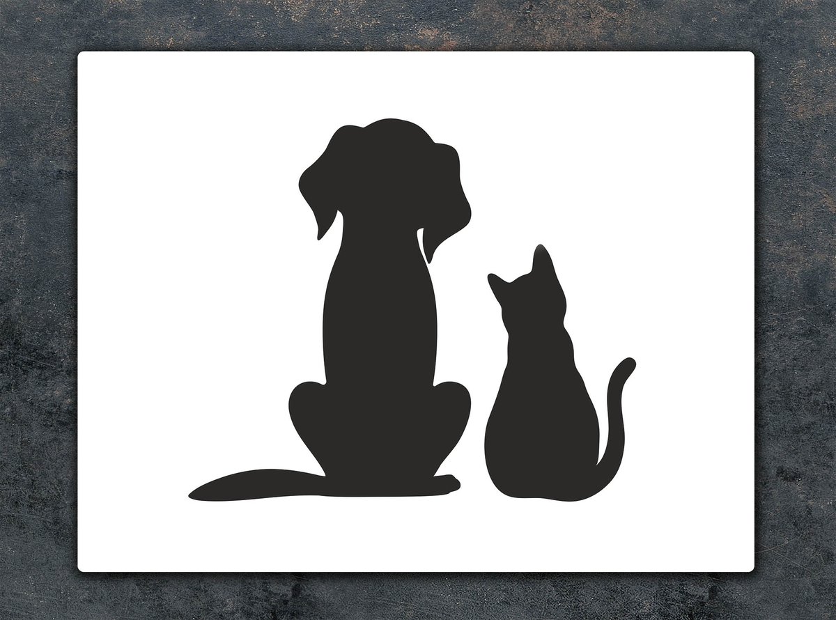 TMK ArtDeko - Snijplank - 52x40 cm - Glas - Dierenmotief