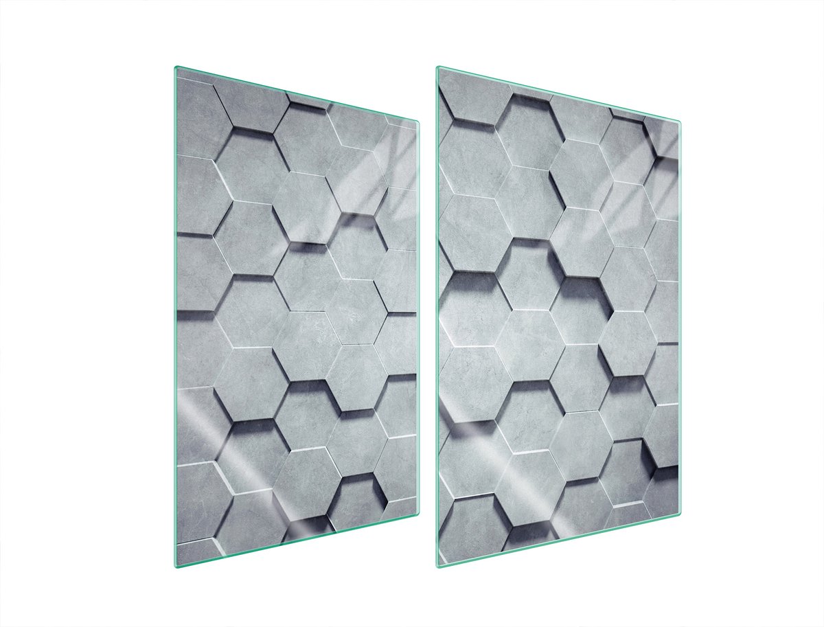 TMK ArtDeko - Glazen Snijplank - 2x35x52cm - Veiligheidsglas - Multifuntioneel