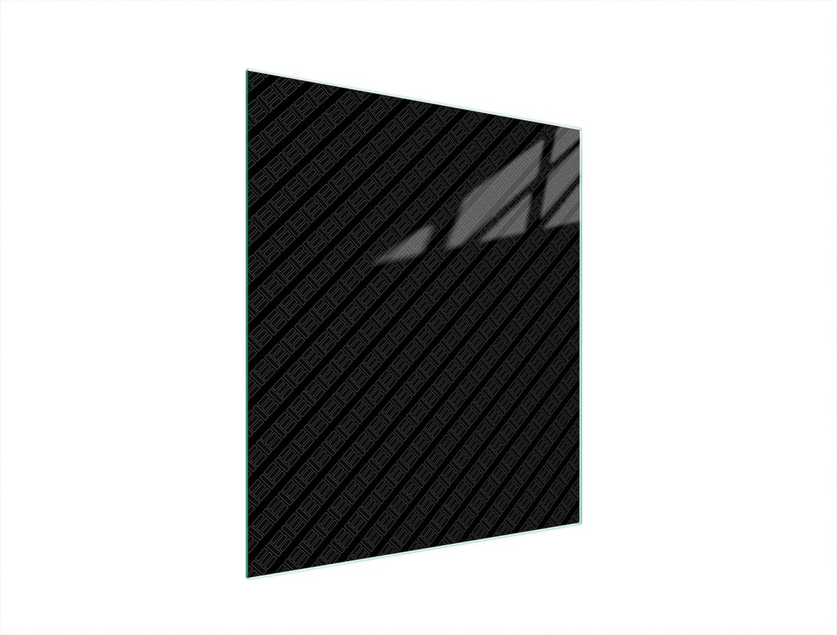 TMK ArtDeko Serie - Snijplank van Gehard Glas - 45x52 cm - Zwart