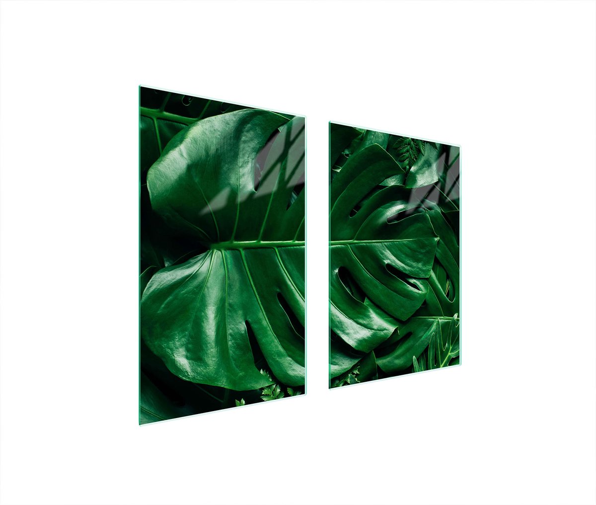 TMK ArtDeko Serie - Snijplank - Monstera Design - 65x52 cm - Gehard Glas