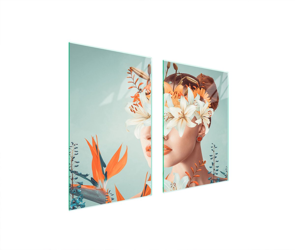 TMK ArtDeko - Beschermplaat van Glas - 35+30 x 52 cm - Veilig - Stijlvol