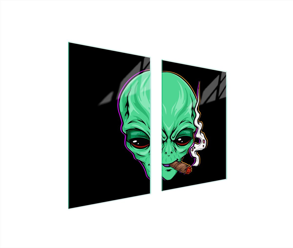 TMK ArtDeko - Beschermplaat Glas - 65x52 cm - Veilig - Modern