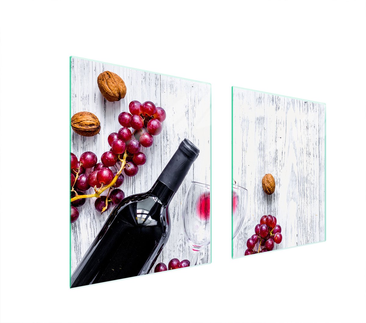 TMK ArtDeko - Serie Winogrono - Glazen Beschermplaat - 85x52 cm - Hittebestendig