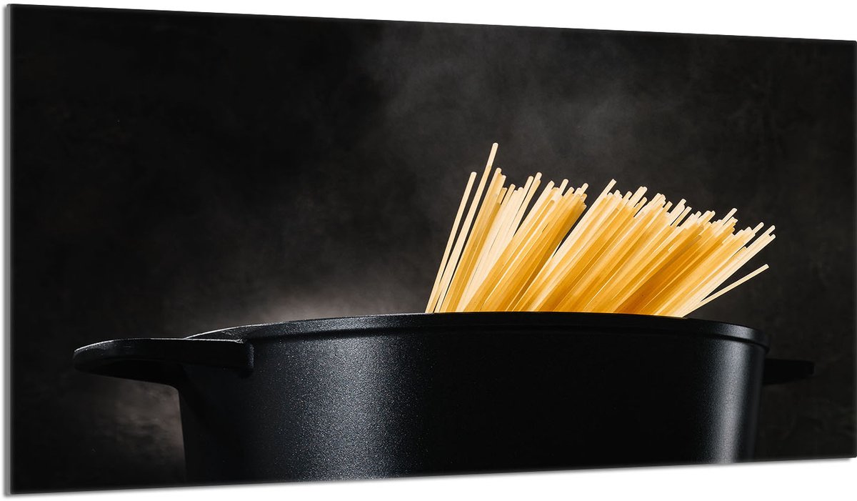 TMK ArtDeko Serie - Kookplaat Achterwand - Glas - 90x52 cm - Makaron