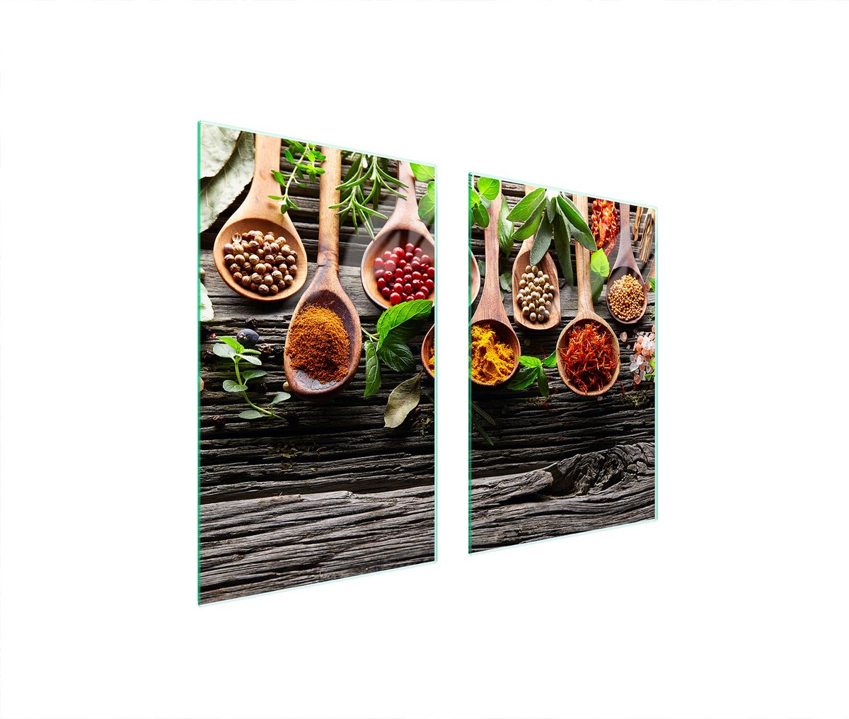 TMK ArtDeko Przyprawy Serie - Glazen Snijplank - 65x52 cm - Beschermend - Decoratief