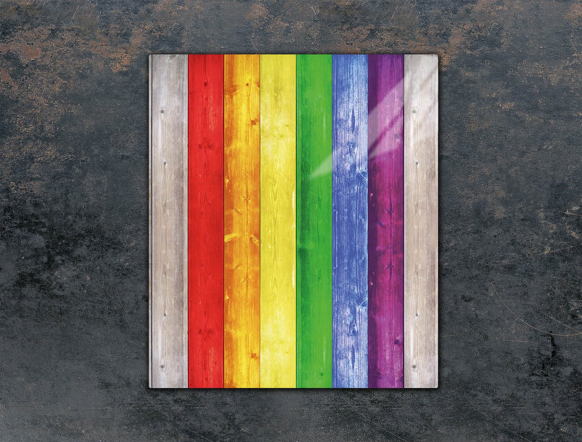 TMK ArtDeko - Snijplank - 45x52 cm - Glas - Kleurrijk
