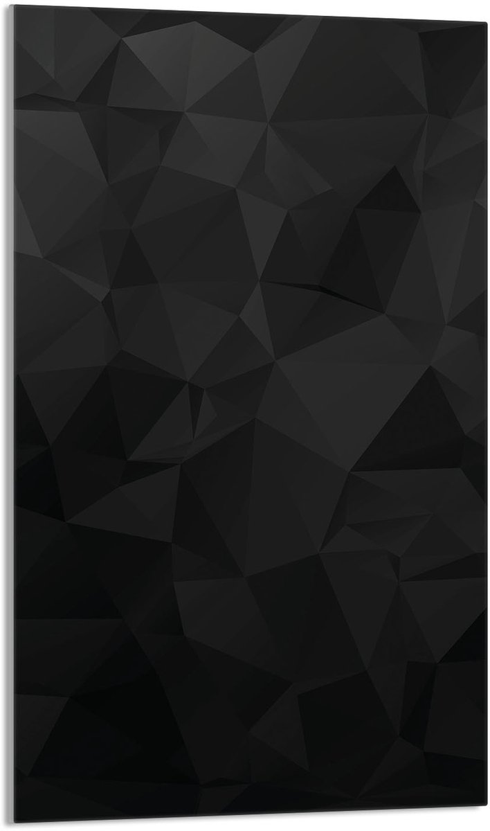 TMK ArtDeko - Snijplank van Gehuld Glas - 30x52 cm - Zwart