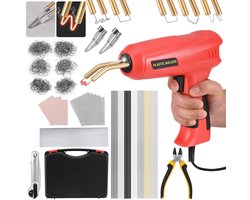 Miryx Plastic Lasmachine - lasapparaat - Plastic Lassen - Kunstof Lassen - 200W - Bumper Reparatieset - Lasstaven - Roos