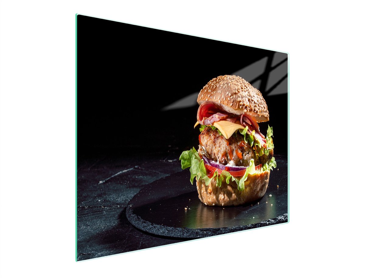TMK ArtDeko Serie - Glazen Snijplank - 52x30 cm - Gehard Glas - Antislip