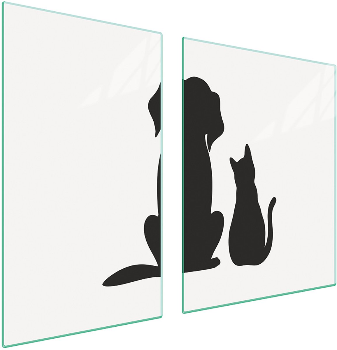 TMK ArtDeko - Snijplank - 100x52 cm - Glazen Beschermplaat - Dierenmotief