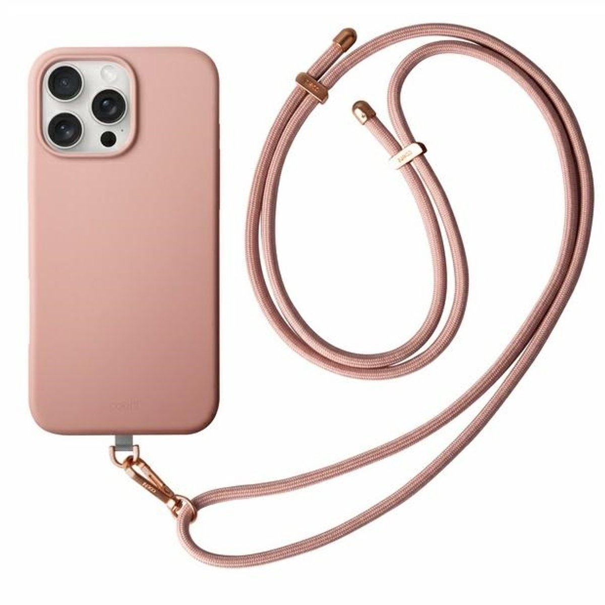UNIQ Coehl Creme - Hoesje voor mobiele telefoon - iPhone 16 Pro Max - Roze - Magnetic Charging