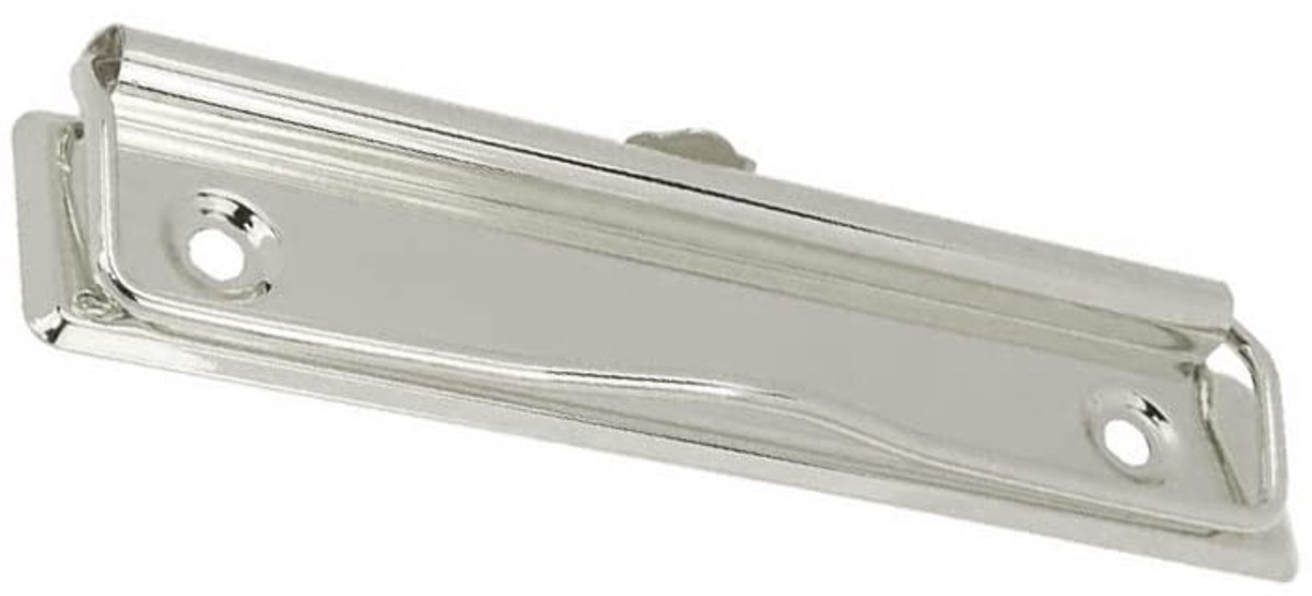 Store_7 - Metalen Clipboard Clips - Duurzaam en Veelzijdig - 5 Stuks - Handige Hanggaatjes - Desk accessoires - Voor kantoor en thuis - Zilver