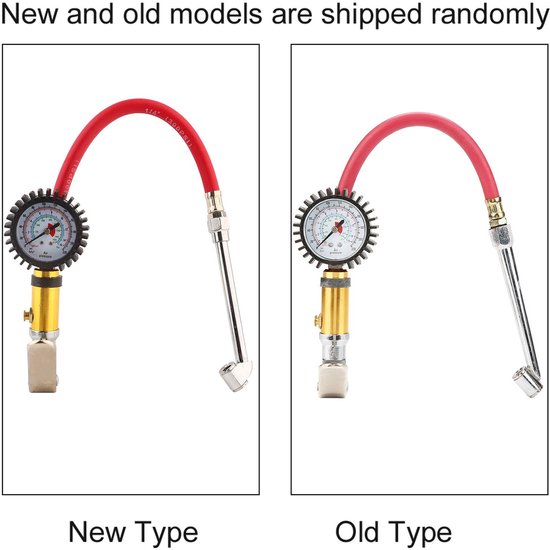 Golden crown - Bandenpomp met Drukmeter - Luchtpomp voor Fietsen - Compact en Lichtgewicht - 10-220psi - Geschikt voor Motoren en Auto's — afbeelding 3