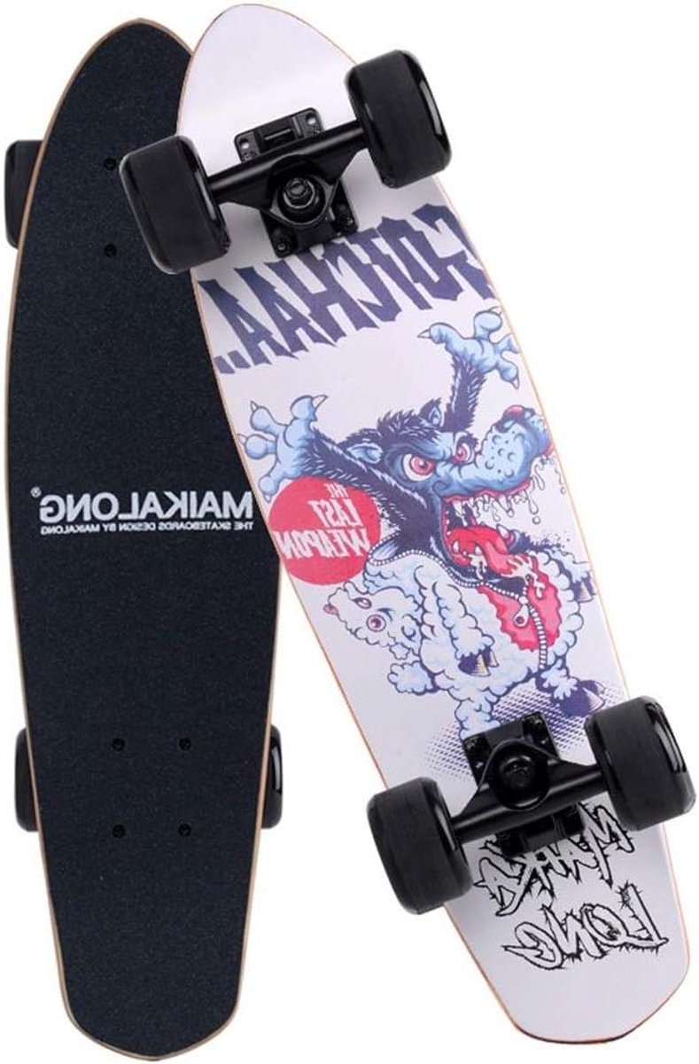 Skateboard Dek Dansbord Longboard Stunt Rijden 7 Laags Esdoorn 68x18cm C