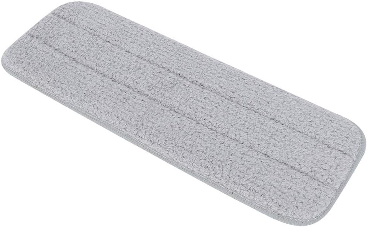 Dweil Katoenen Pad - Wasbaar Doek - Vloeren Reinigen - Zeer Absorberend - 35.5 cm - Grijs