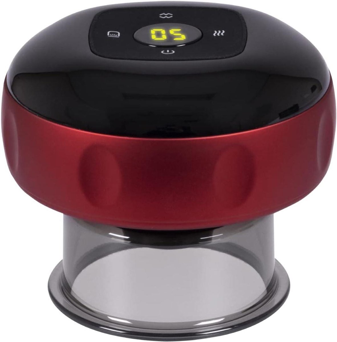 Elektrisch Massage Apparaat - Cupping Set - Huidverbetering - 72 standen - 18 x 13.5 x 9 cm - Rood